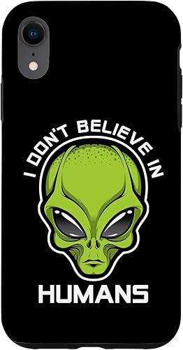Miniatura 16 de iPhone 13 Pro Max Funny Alien Lover UFO Enthusiast I Don't Believe In Humans Case