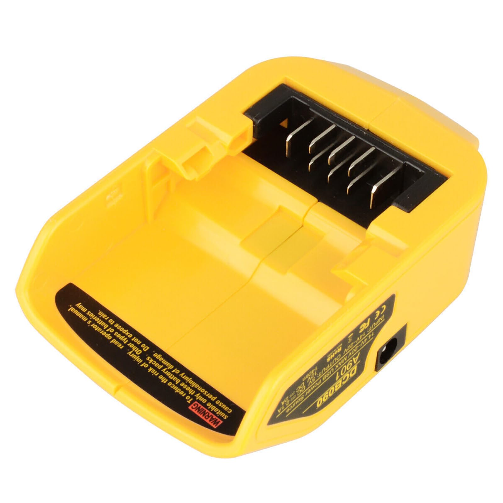 Adaptateur chargeur avec interface USB pour Dewalt 14,4 V vers 20 V Max XR Adaptateur de batterie au lithium