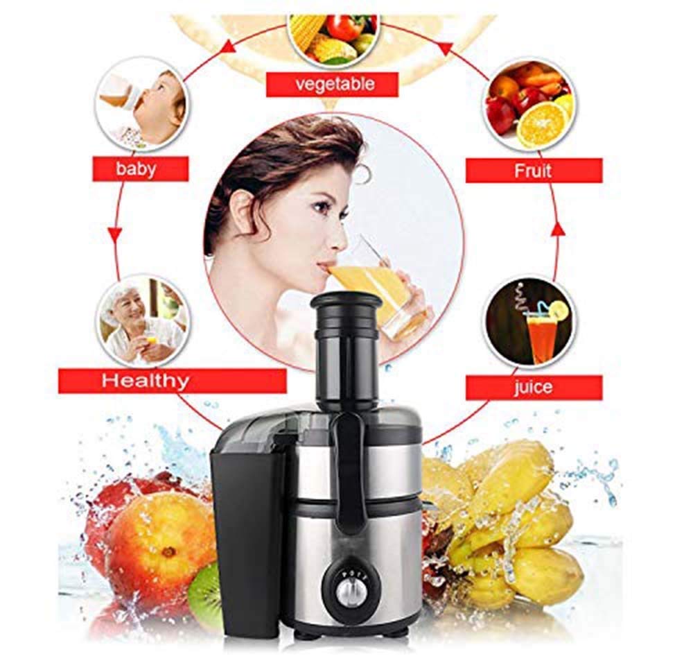 MIIKHI Juicer machines,Juicer masticating Juicer, Small Juicer, Electric 800W Juicer Fruits Vegetables Slowly Juice Extractor Juicer Fruit Drinking Centrifugal Juicer Machine fengong