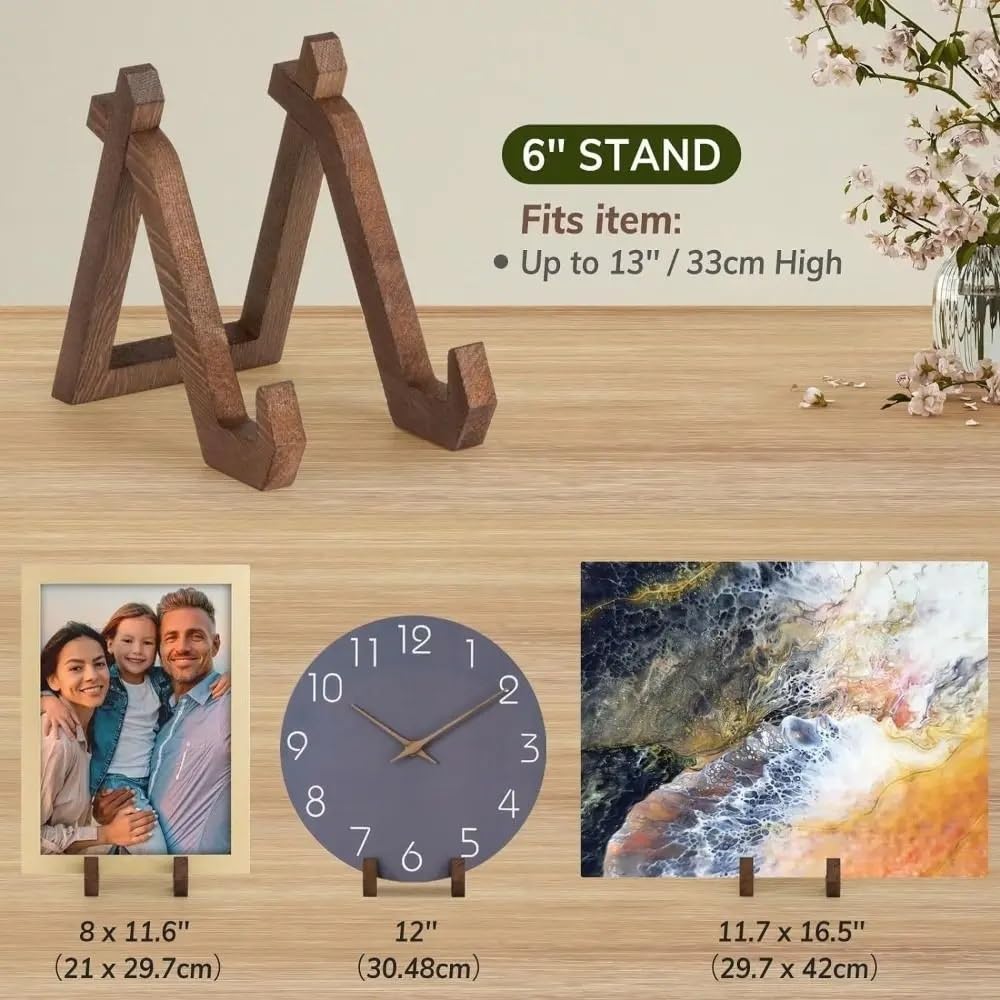 MRKU Porta Dischi, espositore per CD, Organizer per la casa, scaffale in Legno retrò, Robusto, Pratico, Fatto a Mano, Cornice per Foto
