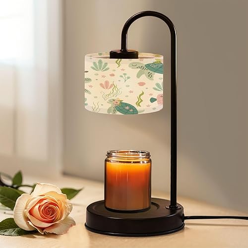 Miniatura 8 de Lámpara calentadora de velas con temporizador y atenuador, retro Boombox Collage Cassette Reproductores de cinta, altavoces, calentador de cera