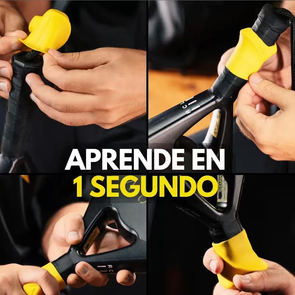 Correttore per impugnatura della racchetta da tennis, in silicone antiscivolo, supporto per allenamento altalena, copertura ergonomica per racchetta da tennis, protezione contro l'affaticamento del