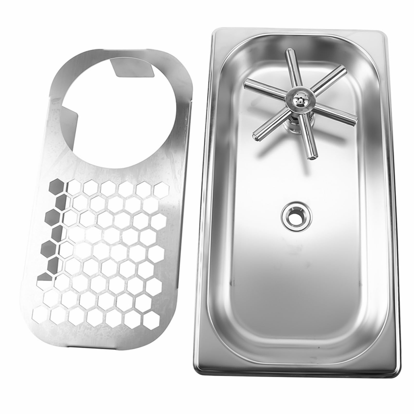 Enjuagadora de Vasos automática de Acero Inoxidable, enjuagadora de Vasos Limpiador casero Comercial lavavasos para Bar Restaurante Bar Accesorios()
