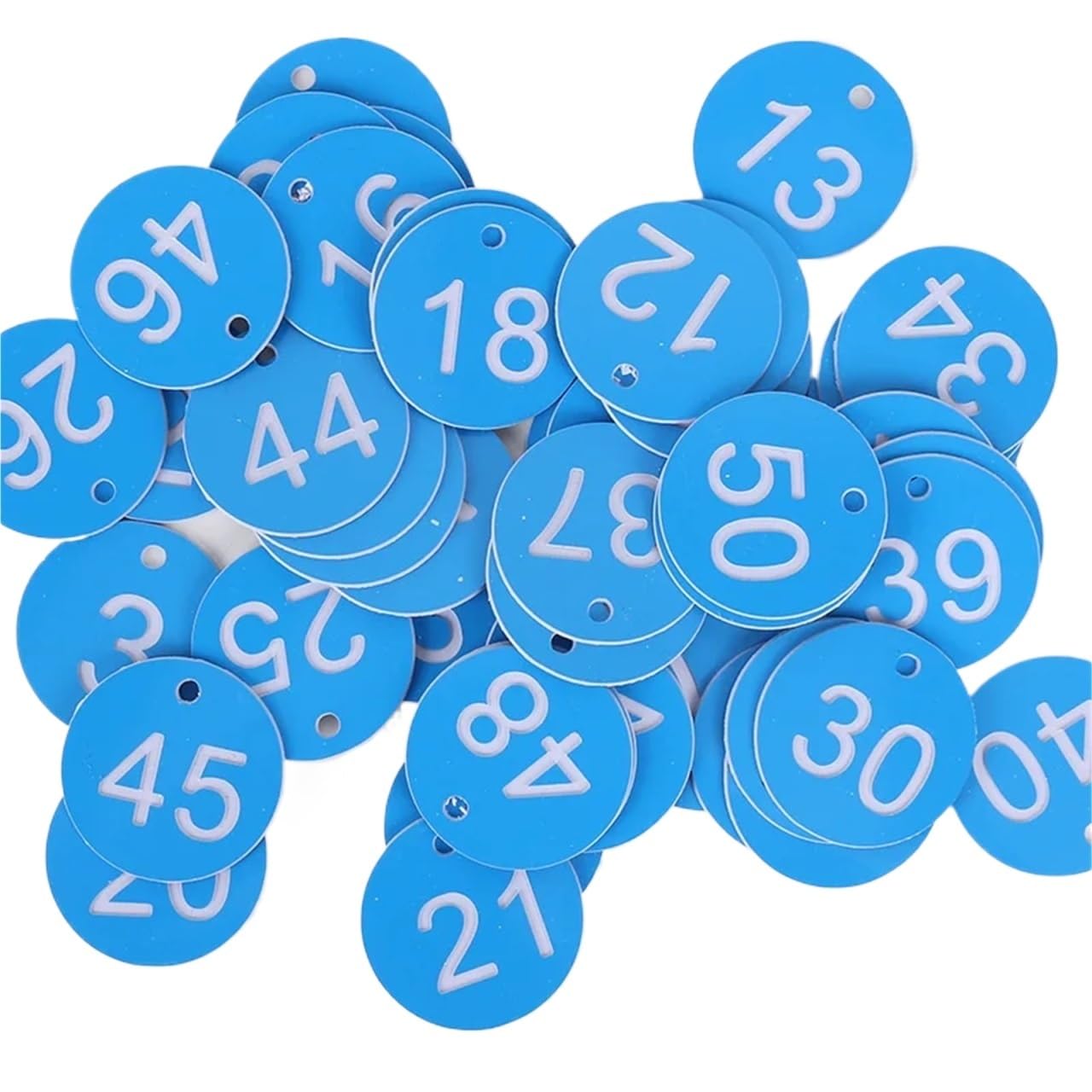 BTYQKZVPM Discs Table Numbers, Round Plastic Engraved Number Tags 100PC 1-100 For Beekeeping Restaurant