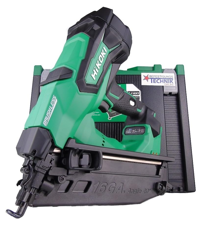 HiKOKI NT1865DAW6Z, cloueuse sans fil, calibre 16, 18 V, Air Spring Drive