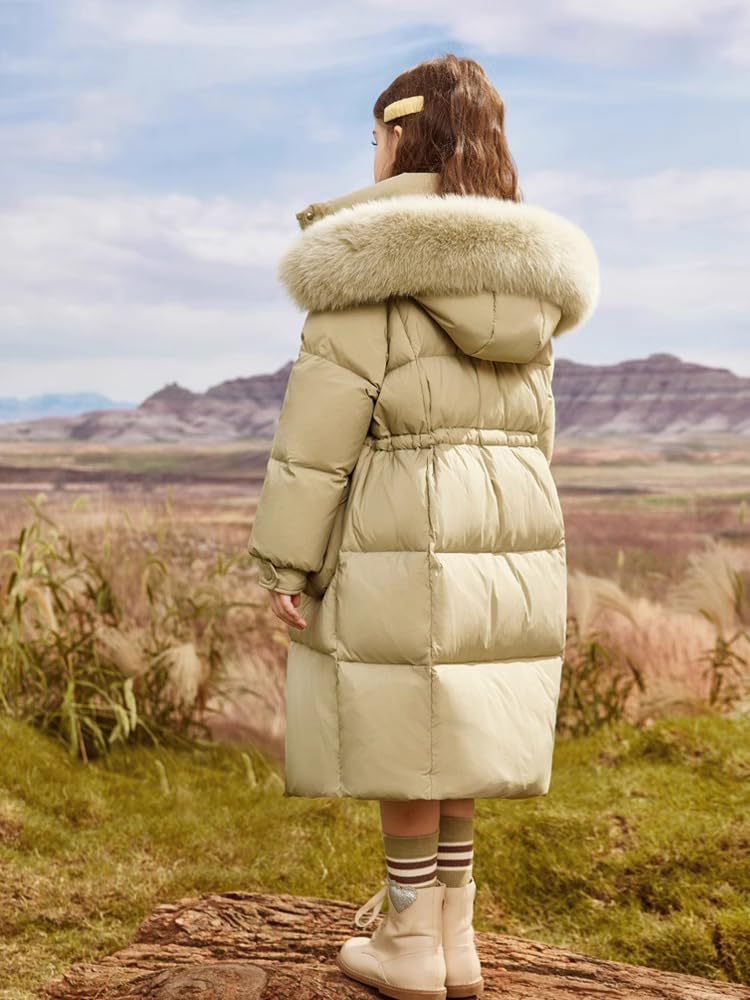 Veste d'hiver pour enfant fille parka d'hiver garçon avec capuche en fourrure Manteau d'hiver chaud Parka d'hiver Manteau d'hiver garçon Veste de neige pour fille Veste matelassée pour fille