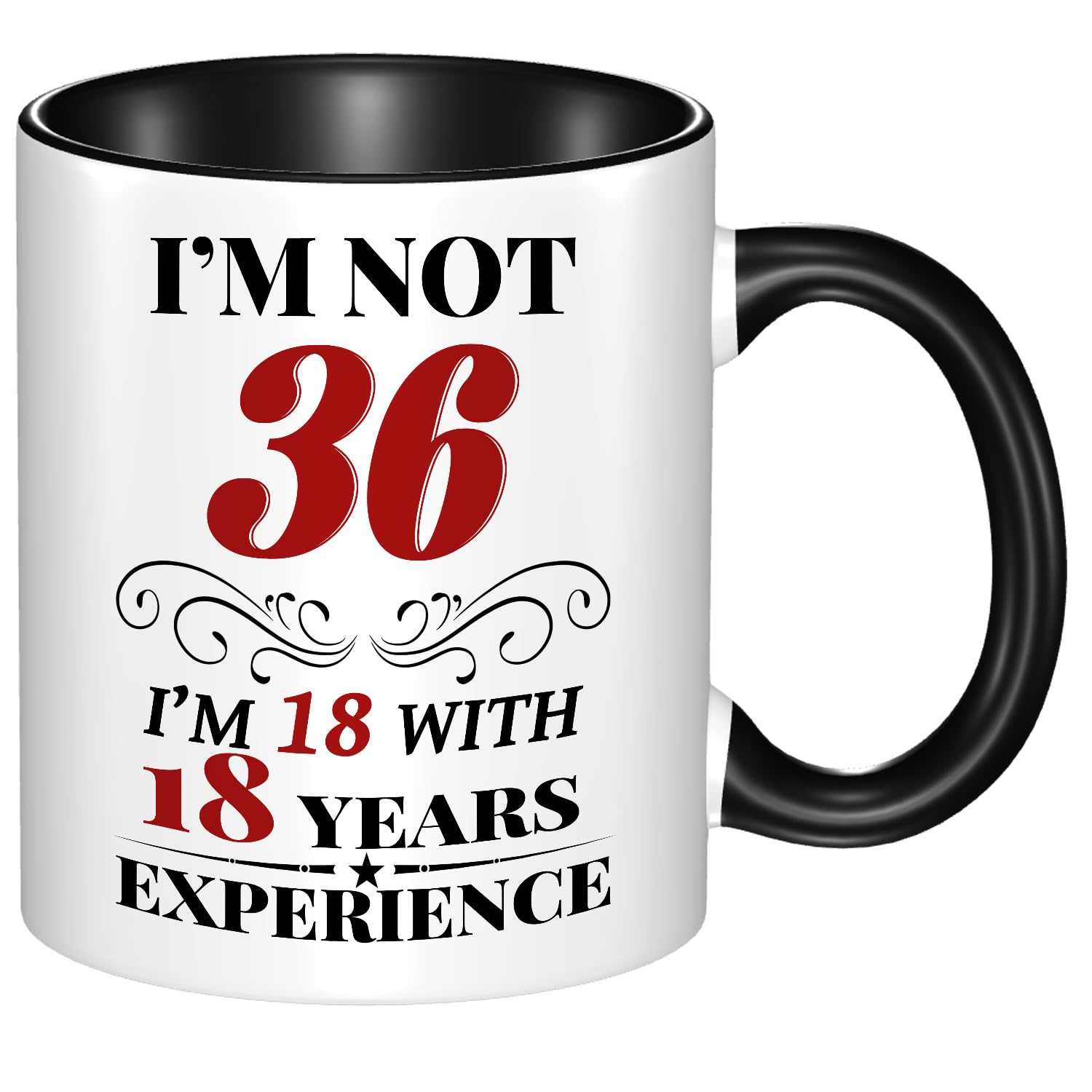 36th Birthday Mug for Women Men, Turning 36 Year Old Birthday Gifts Women Men Mom Dad Wife Husband, Sister, Best Friends, Coworkers, Her, Him, Dishwasher and Microwave friendly, 11oz Coffee Cup