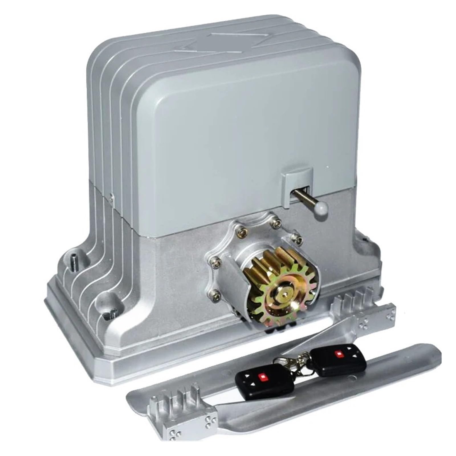 Kit para abrir puertas, Abridor de Motor puerta corrediza eléctrica automática alta resistencia con bastidores 4m (cantidad Control remoto/sensor/botón opcional)(Kit 12)