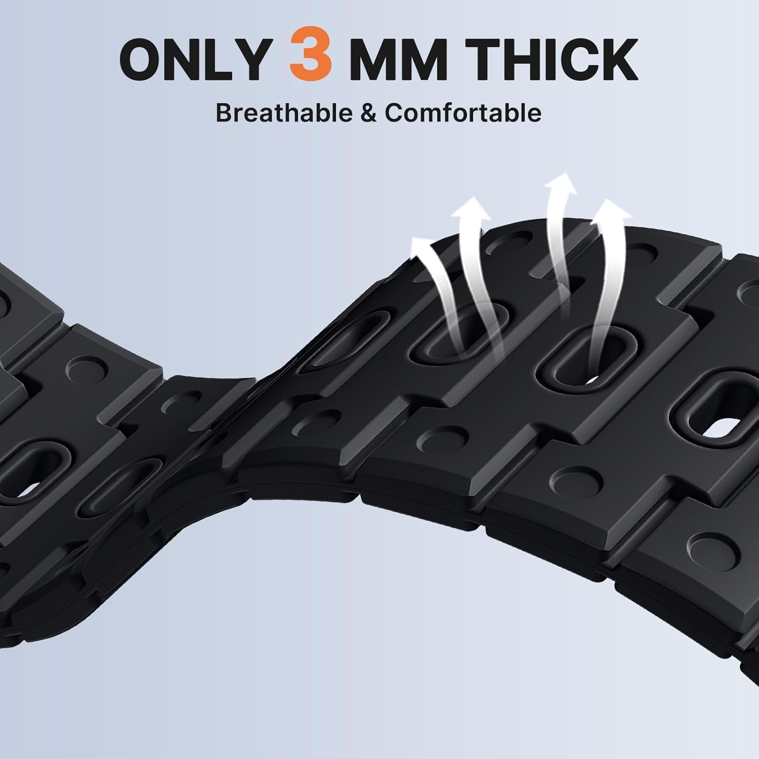 Bandletic Magnetic Compatible with Garmin Instinct 2 Watch Band - 22mm Quick Fit Silicone Strap for Fenix 8 E 47mm/7 6 Pro/5 Plus/Instinct 3 E 45mm /Forerunner 965/955 /Approach S70/S62/S60/Epix Pro2 - Image 5