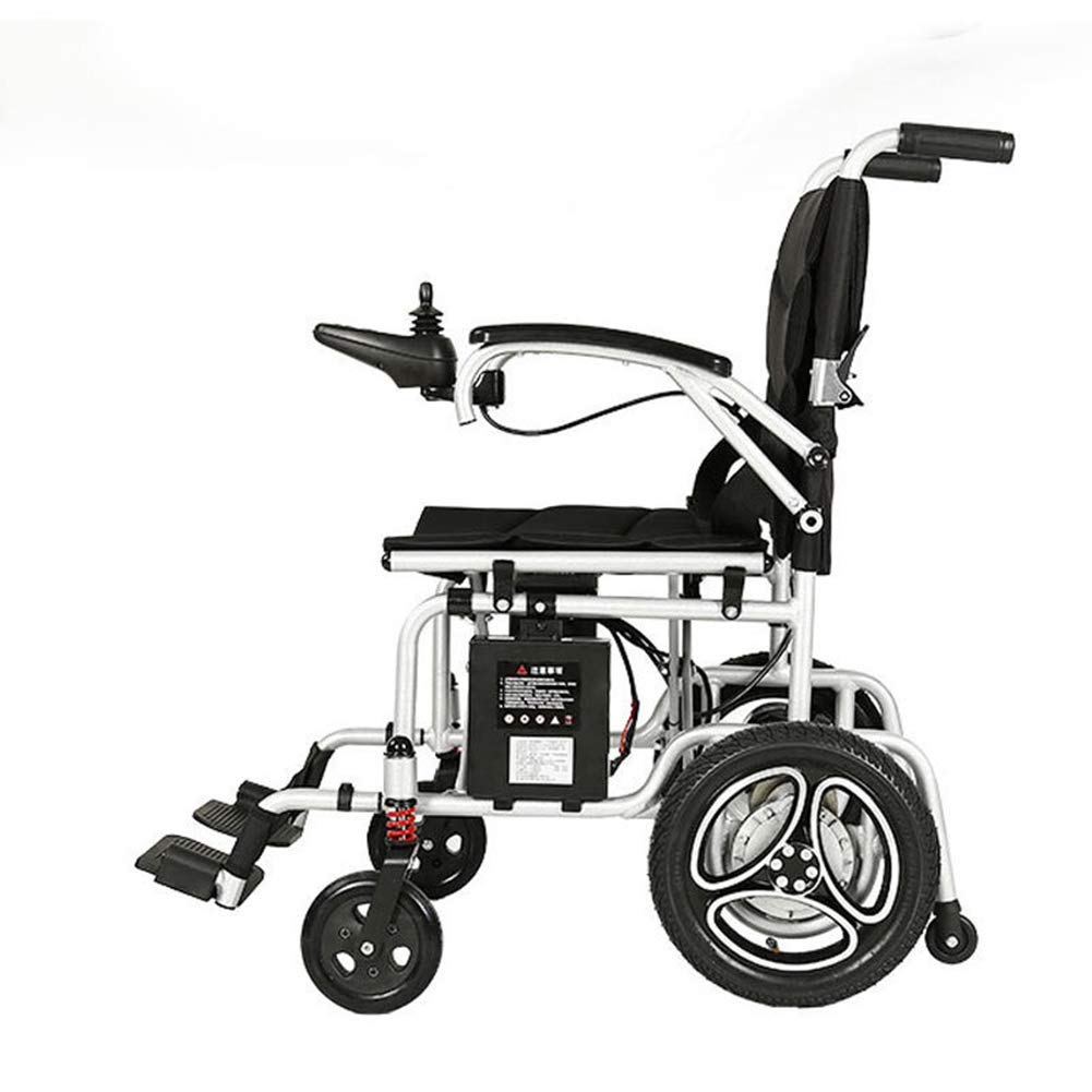 Buy FHKBB Elderly Electric Wheelchair Lithium Battery Disabled Portable