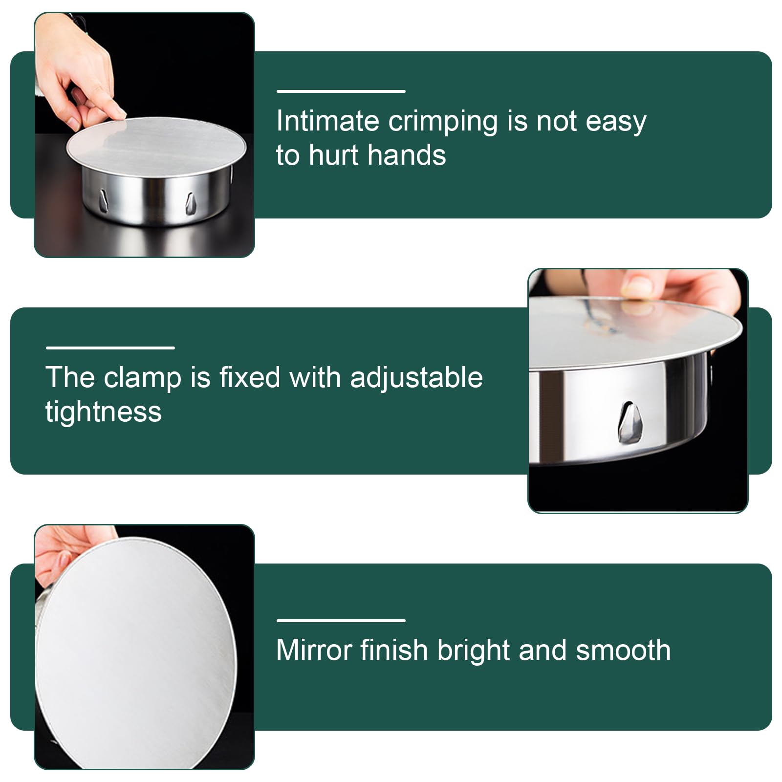 Coperchio Foro Camino Ø100 Mm HOMURY - Acciaio Inox Per Tubi Stufa - Foto 6