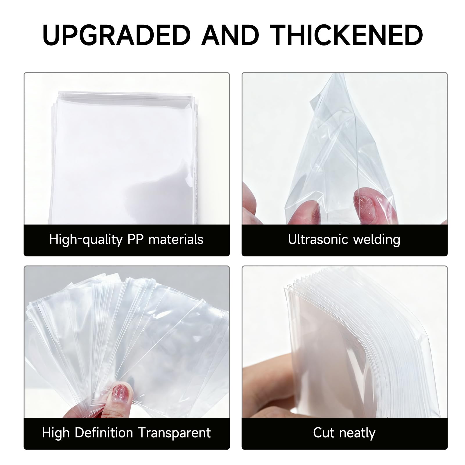 300 Pcs Penny Sleeves, 66x91mm Standard Size Trading Card Sleeves Cards Protector - Image 4