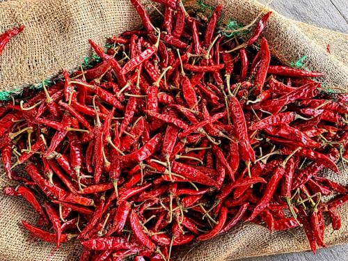 Image of Red Chilli Whole 400gm | Natural Dry Lal Mirch Sabut | Medium Pungency, No Additives | Tadka Lal Mirchi