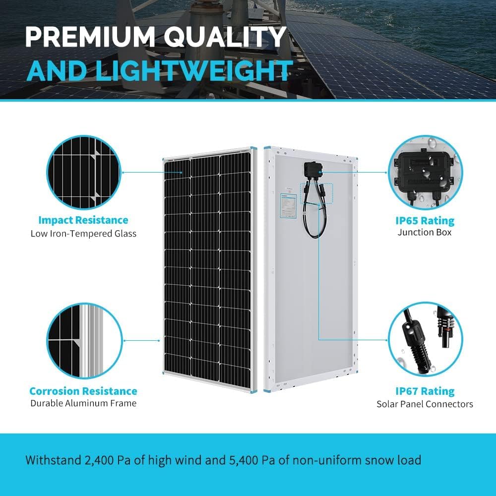 Snapklik.com : Renogy 200W 12V RV Solar Panel Kit N-Type - Adventurer ...