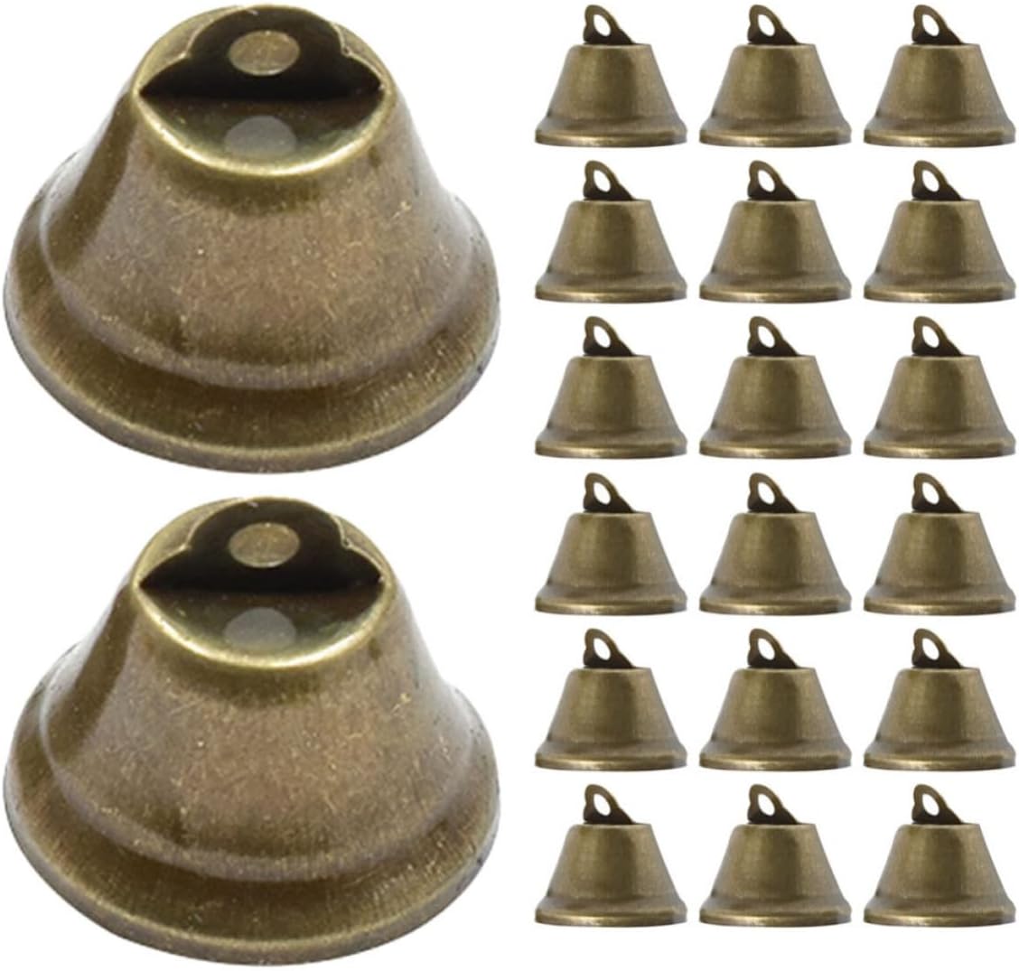 200pcs Mini Christmas Bell Hanging Iron DIY Craft Bells Xmas