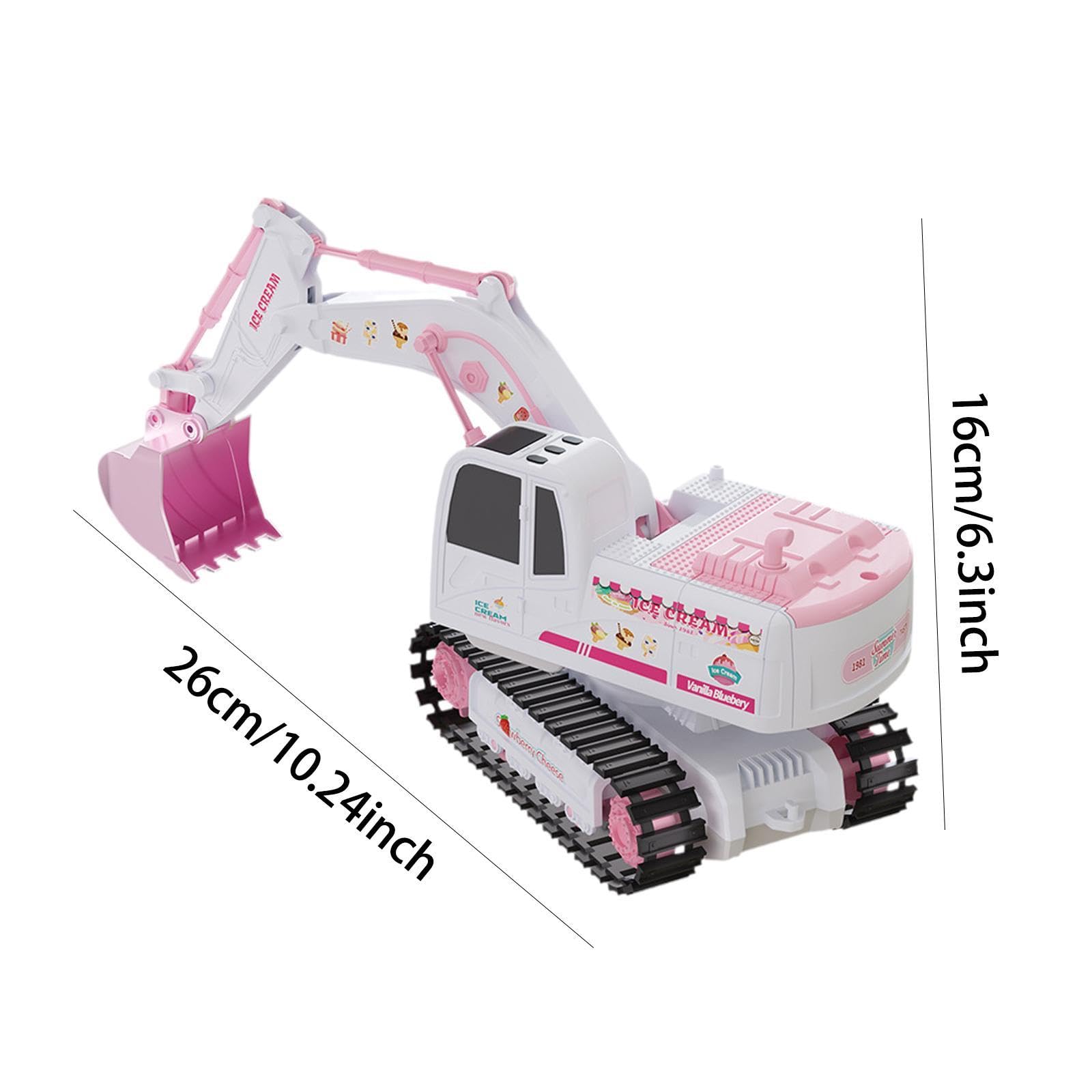 Excavadora de Juguete a Control Remoto, Juguete de Construcción, Aleación, Escala 1/24
