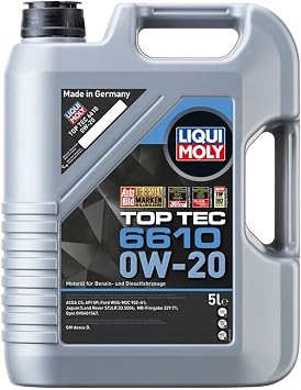 Liqui Moly Top Tec 6610 0W-20 Motor Ya  5 Litre 21662