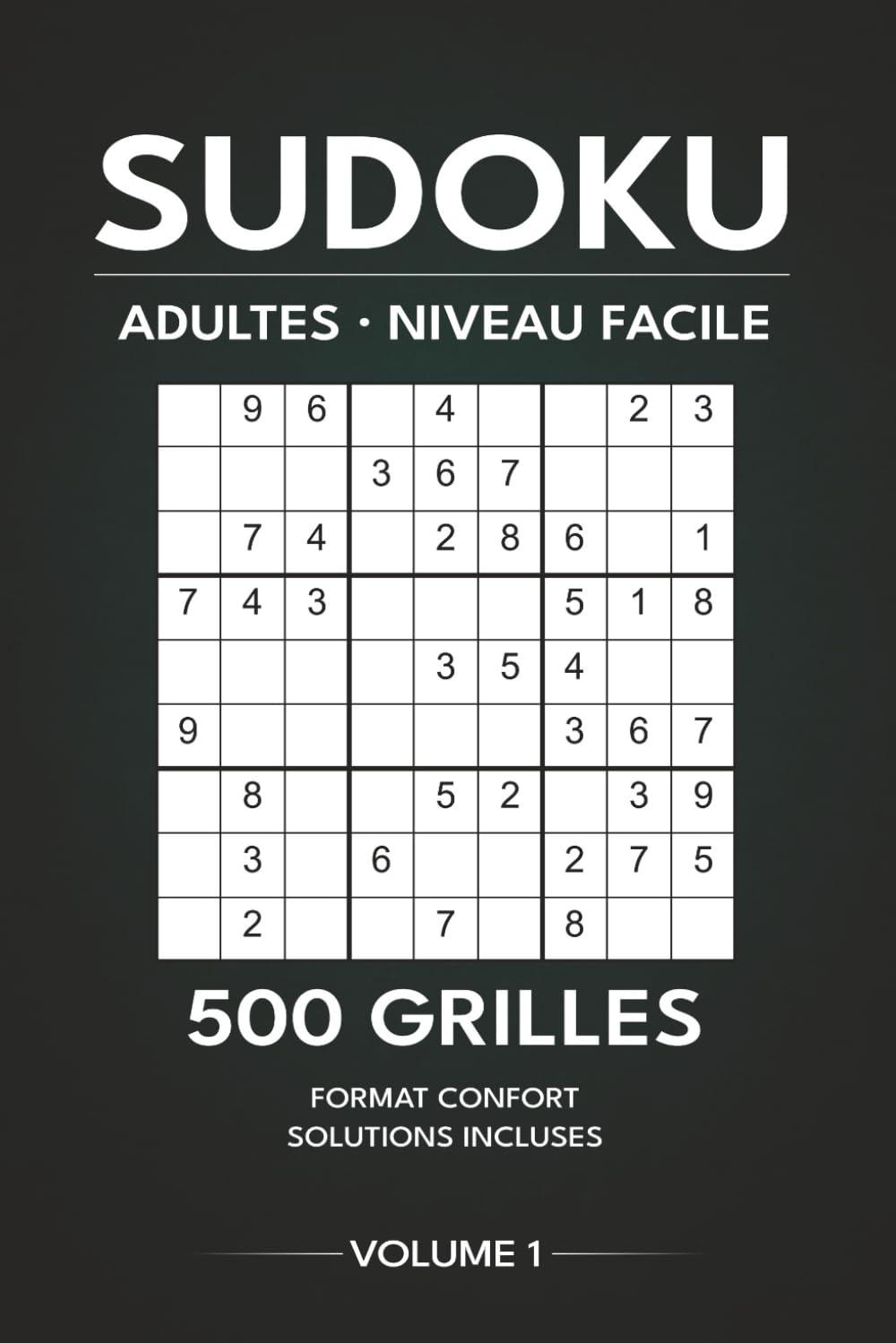 Sudoku Adultes - Niveau Facile: 500 Grilles Aérées - Format confort avec solutions (Studio Réflexion - Sudoku)