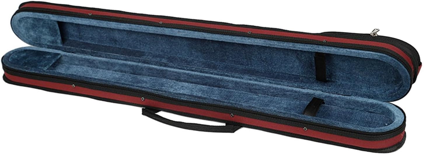 Colaxi Box Upright Double Bass Case Instrument Accessory Thick Padding String Bass Bag for Outdoor Stage Performance, Red