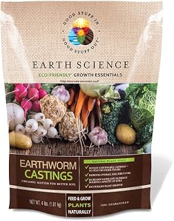 Earth Science 12130-6 Growth Essentials Earthworm Castings, 4 Lbs