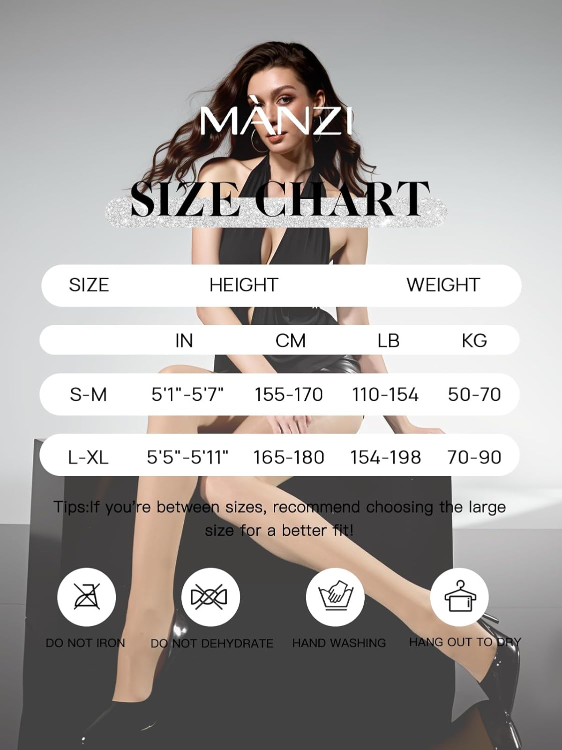 MANZI 2 Pairs Women's Sheer Shiny Tights 10D Ultra Silky Shimmer Tights Nylons Pantyhose - Image 7