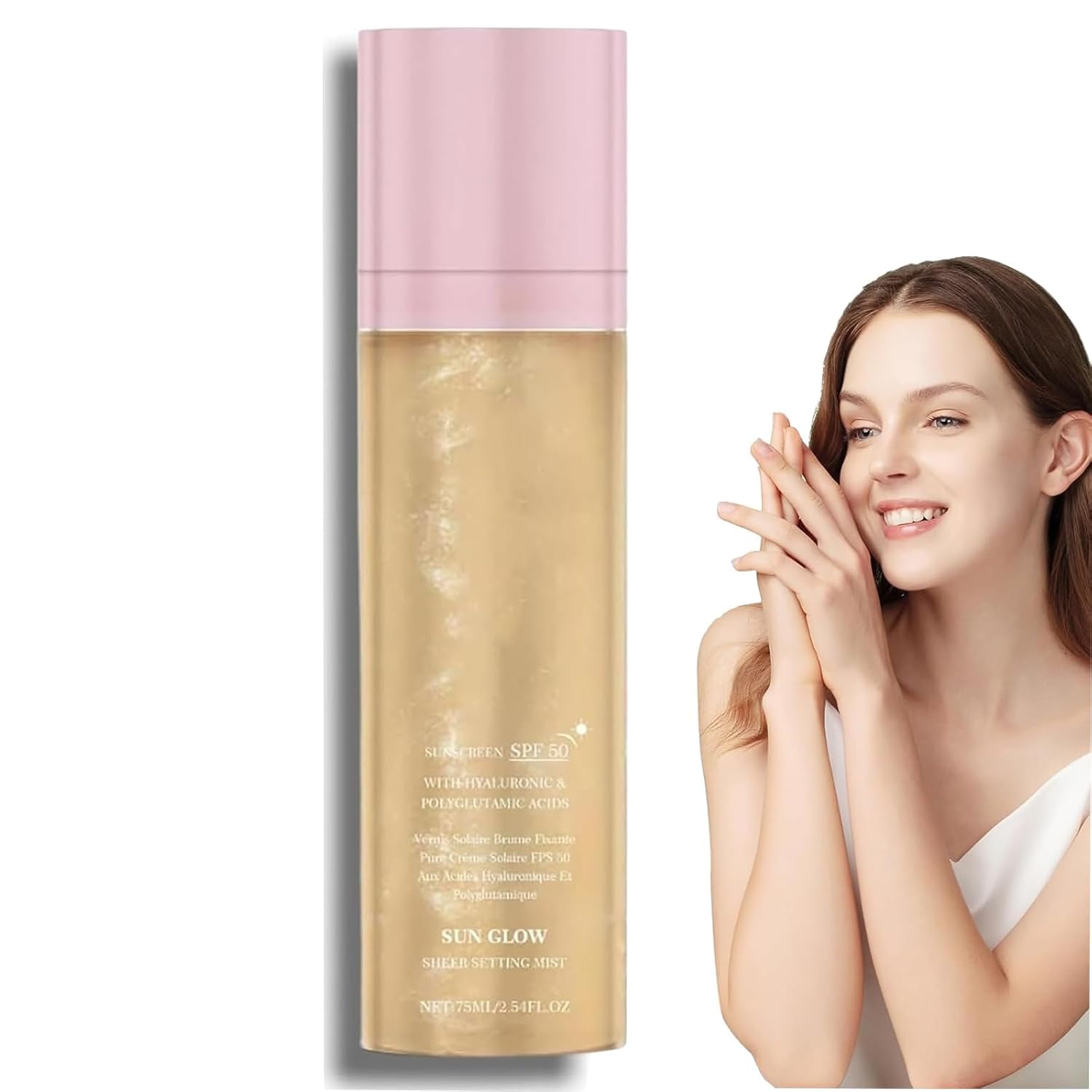 Sheer Setting Mist Sunscreen SPF 50 for Face & Body | Water-Resistant Shimmering Oil Spray | Hydrating Non-Greasy Glow Finish | Oil Control & Long Lasting, 2.54 fl oz Sheer Setting Mist Sunscreen SPF 50 for Face & Body | Water-Resistant Shimmering Oil Spray | Hydrating Non-Greasy Glow Finish | Oil Control & Long Lasting, 2.54 fl oz