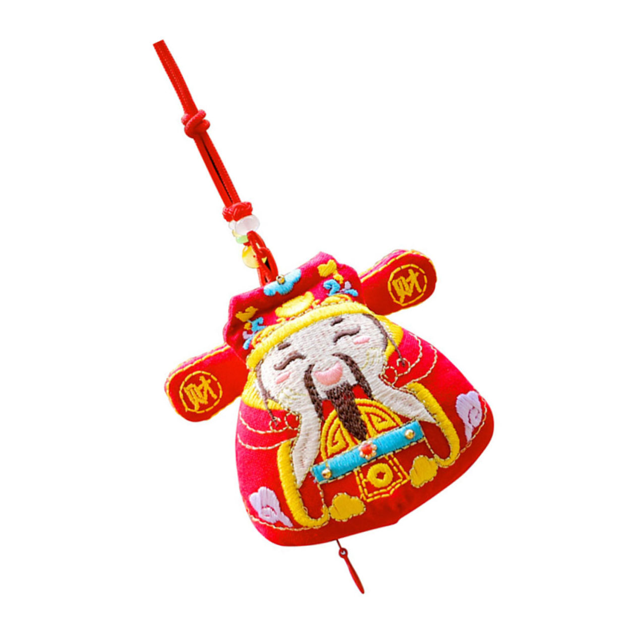 Collar Feng Shui Estilo Chino Bolsa Roja miniatura 7