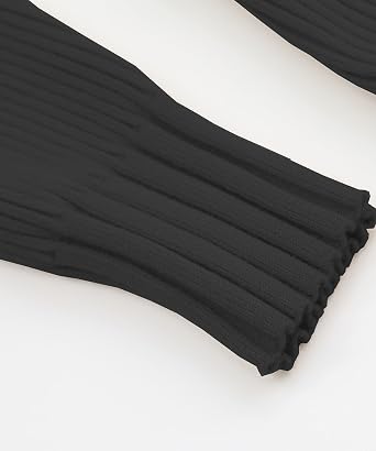 Ckikiou Slim Fit Ribbed Knitted Cardigan for Women