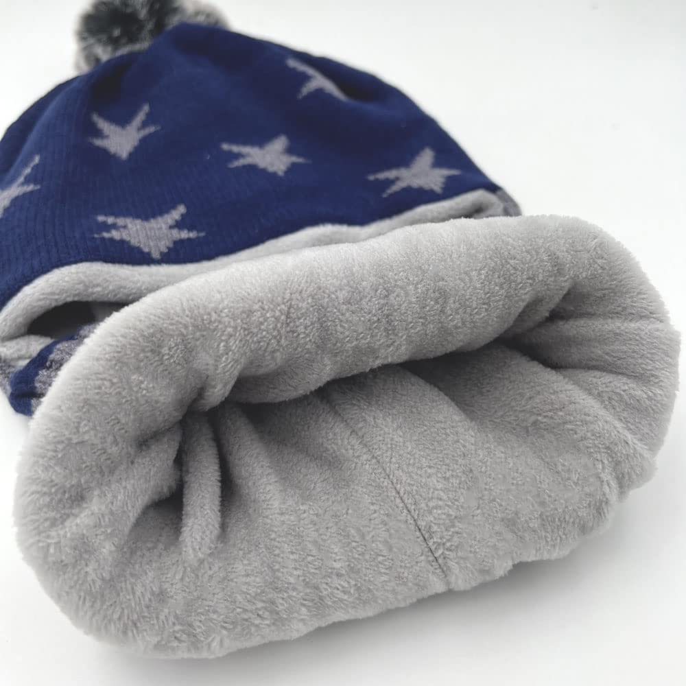 Kinder Schlupfmütze Schalmützen Sturmhaube Balaclava für Kinder ab 4 Jahre Fleece Wollmütze Strickmütze Wintermütze Jungen
