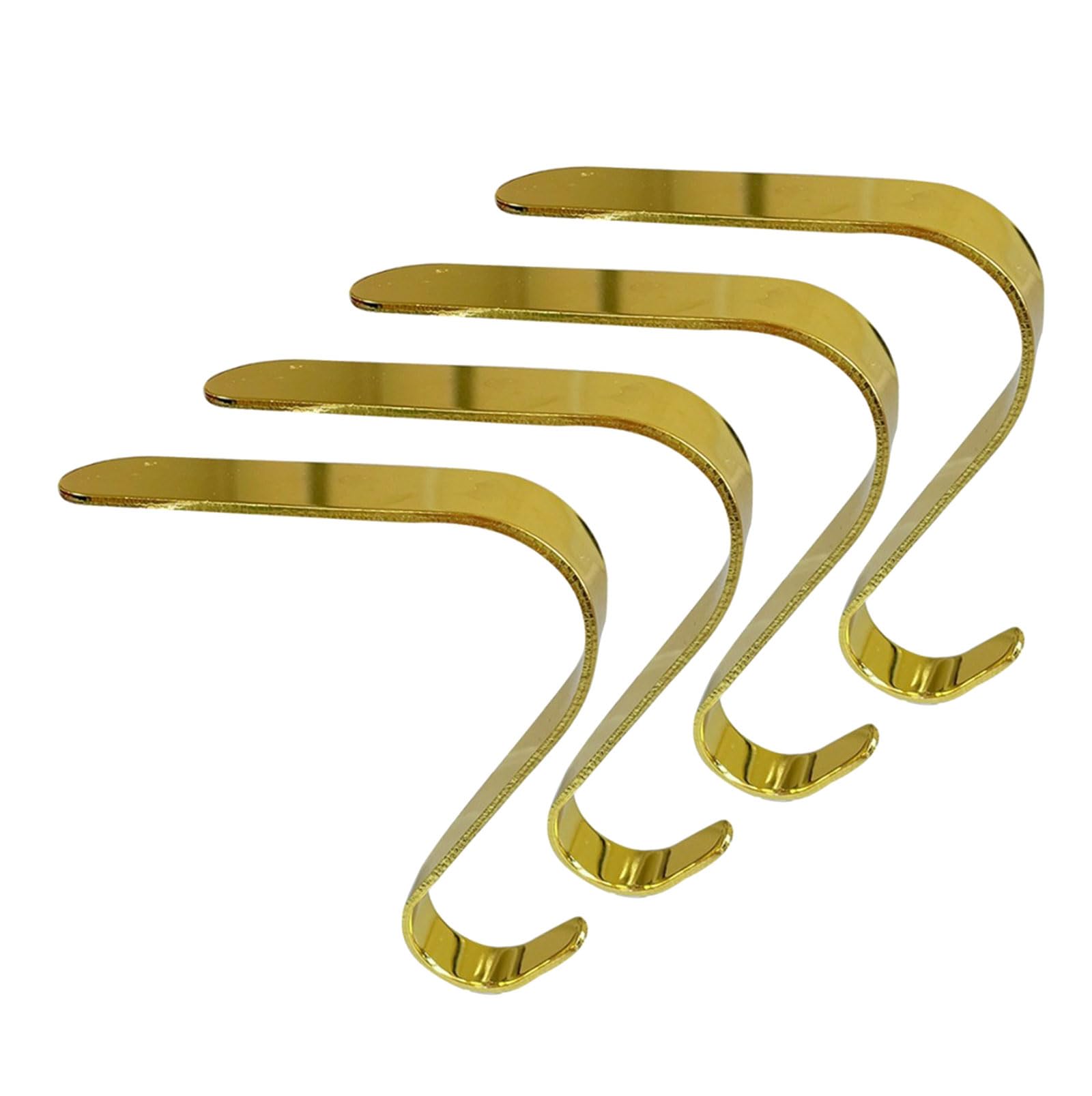 Yhplxyuus Iron Stocking Holders Decorative Ornament Hangers Sturdy Metal Hooks for Christmas Mantel and Fireplaces Decoration Christmas Stocking Holders