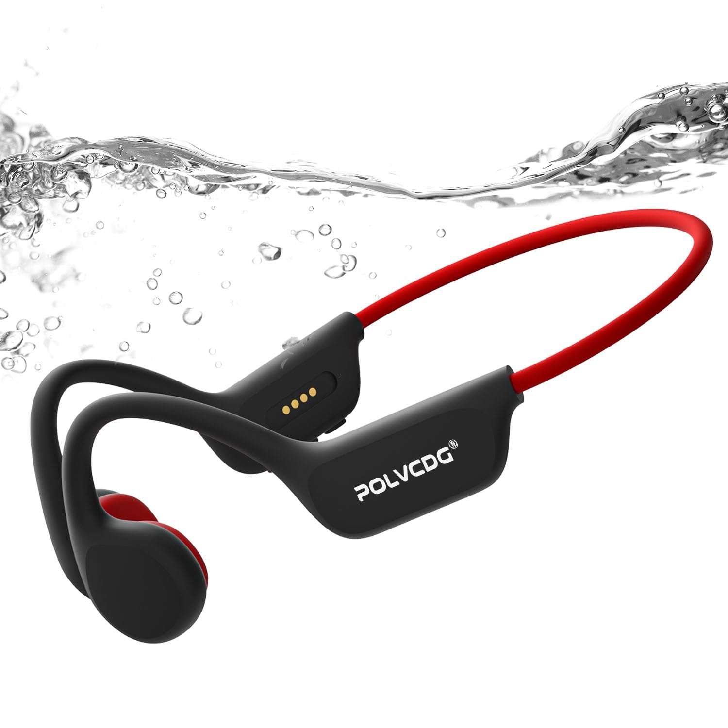 Auriculares de natación, IPX8, impermeables, de conducción ósea, 32 GB de memoria, auriculares abiertos con micrófono, auriculares inalámbricos deportivos subacuáticos para entrenamiento