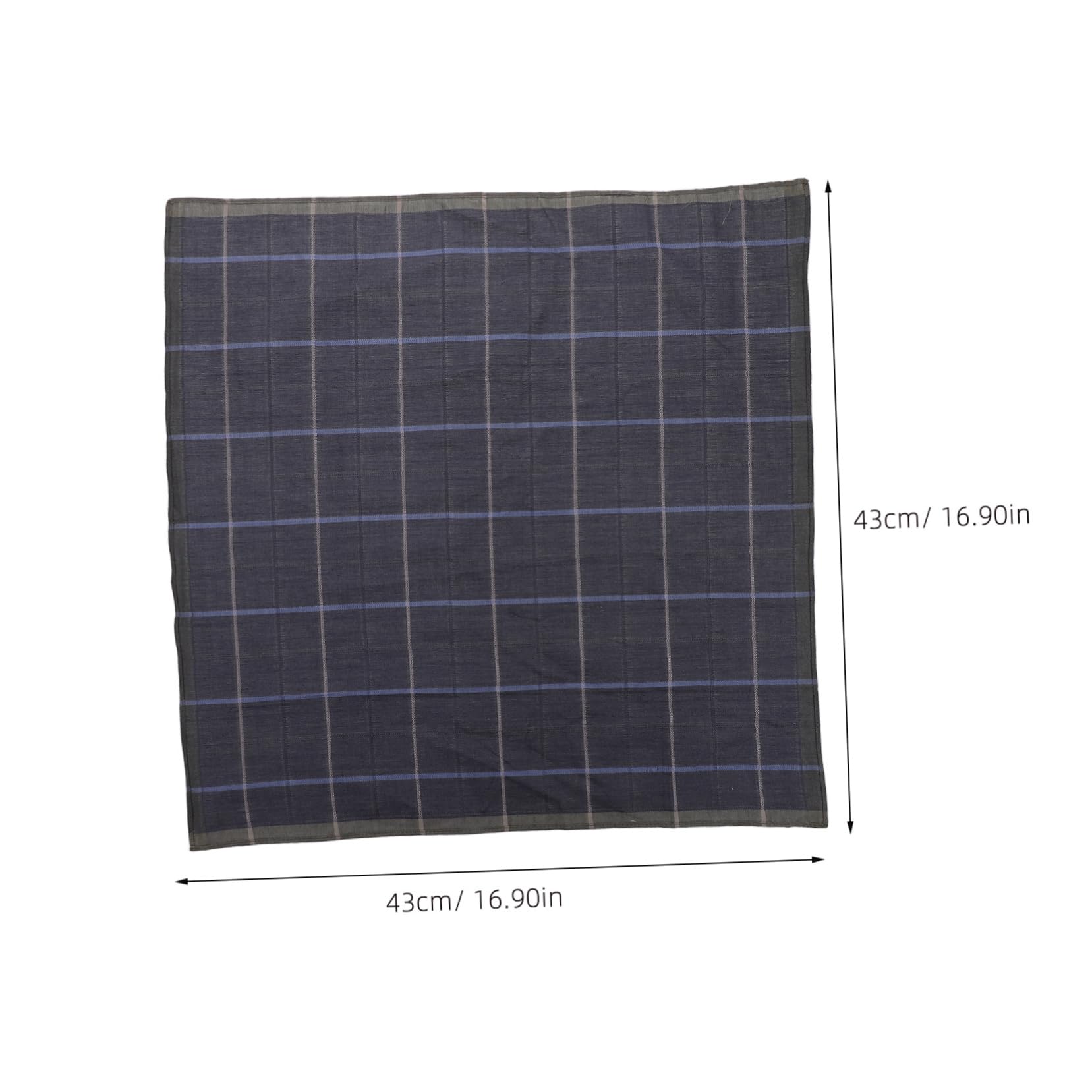 JEWEDECO 3pcs Cotton Men's Handkerchiefs Pocket Square Gentleman's Handkerchief Cotton for Men Vintage Style Present