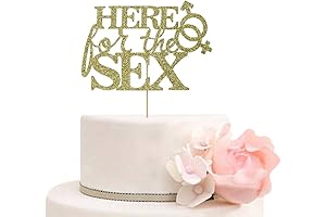 Here for the Sex Baby Shower Cake Topper