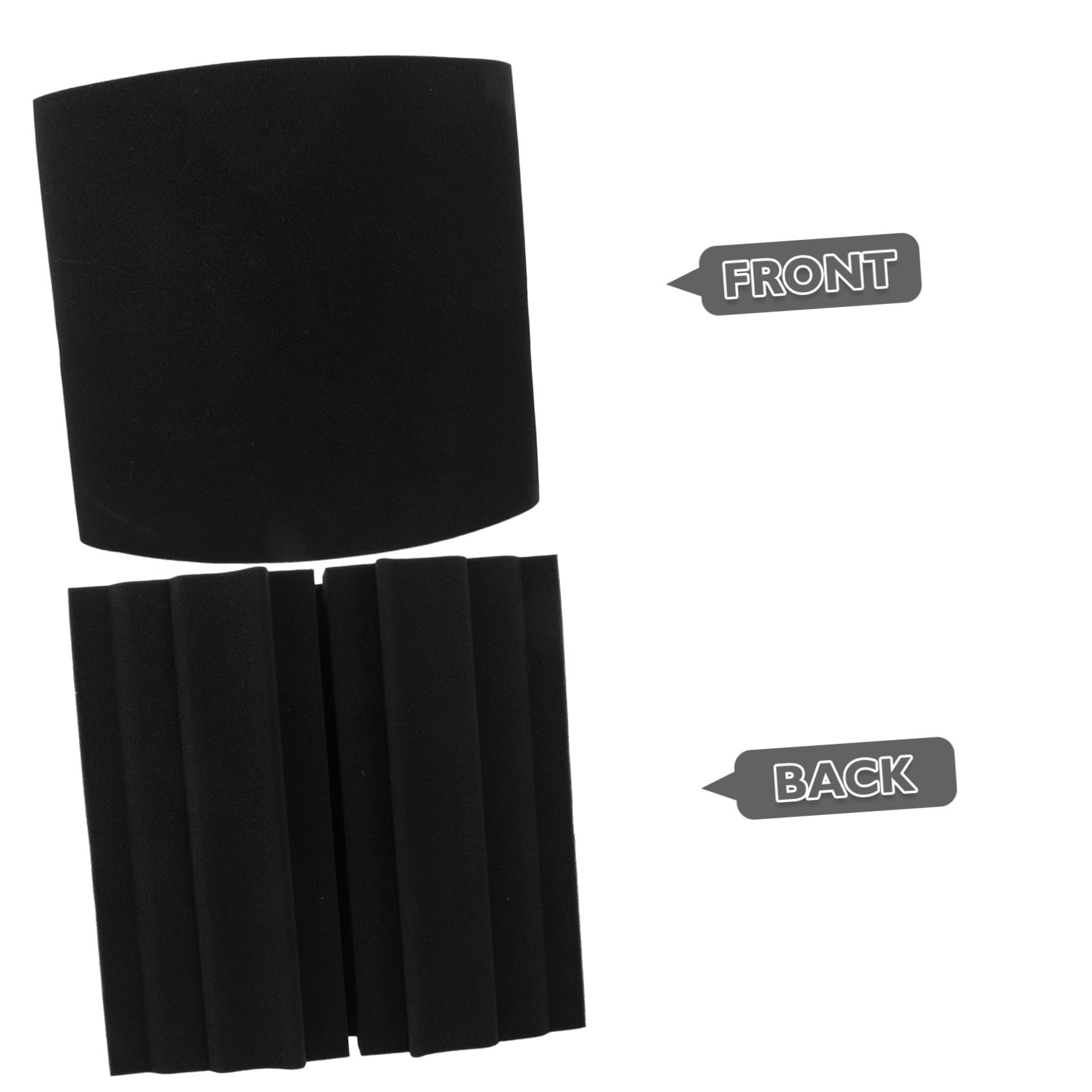 Almohadillas Silenciadoras de Batería de Esponja, 3 Piezas | Práctica Silenciosa, Ajuste Firme en Superficies de Percusión, Instalación y Retiro Rápidos, Color Negro