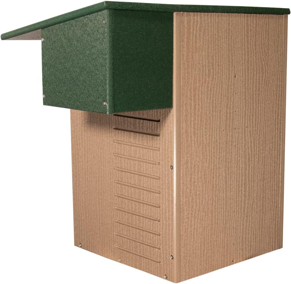 JCs Wildlife Recycled Poly Lumber Awesome Possum House - Outdoor Shelter for Opossums - Eco-Friendly Materials