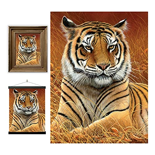 3D LiveLife Affiche Murales Lenticulaires Distant de Deluxebase. Poster Tigre 3D sans Cadre. Décoration Murale Parfaite. Oeuvre Originale sous Licence de l'Artiste Renommé, Jeremy Paul