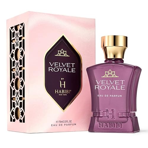 Miniatura 5 de H HABIBI Velvet Royale Perfume Árabe para Mujeres  2.5 oz (75ML) Fragancia de Larga Duración para Mujeres, Aroma Floral Afrutado con Notas de