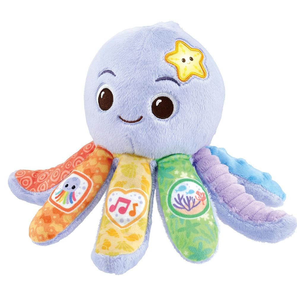 VTech Marina Polipetta Canterina, Animale Peluche Interattivo con 18 Canzoni, Melodie, Modalità Musica e Natura, 3 Pulsanti Interattivi, Lingua Italiana, Batterie Incluse, 3-36 Mesi