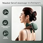 Neck Massager with Hands, Shoulder Massager with 3 Speed Settings, 4d Kneading Massage, Neck and Shoulder Massager, for Relaxation & Comfort (#A)