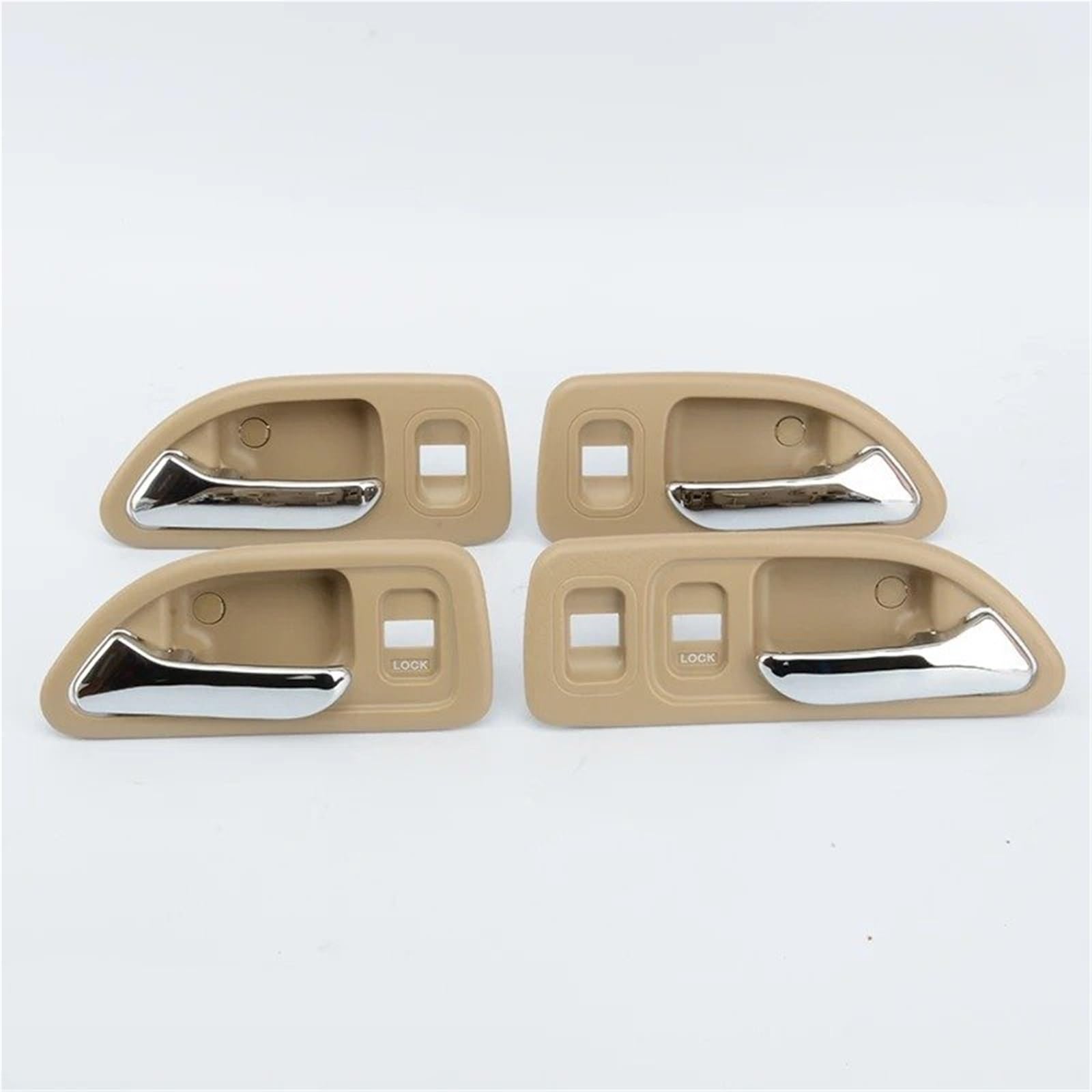Vgsqpyuw 4Pcs Beige Car Interior Door Handles For Accord 1994 1995 1996 1997 Sv4 Chroming Car Interior Door Handle(4Pcs Beige)