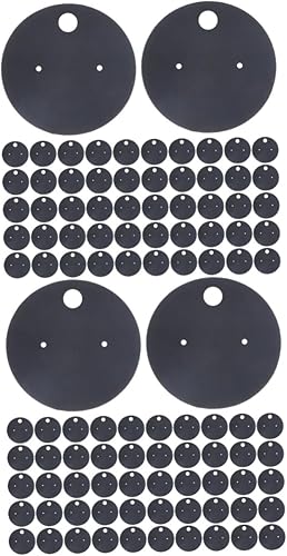 Tofficu 200 Pcs Blank Kraft Card Hanging Bracelet Card Earring Card Punch Black Necklace Vintage Earrings Vintage Jewelry Cards for Earrings Jewlery