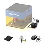 SCULPFUN iCube Air Pump Honeycomb Panel 2 in 1 for CNC Laser Cutting and Desktop Protection, Air Assist Pump Kit with 15L/Min, High Stability, Low Noise, Removes Smoke and Dust