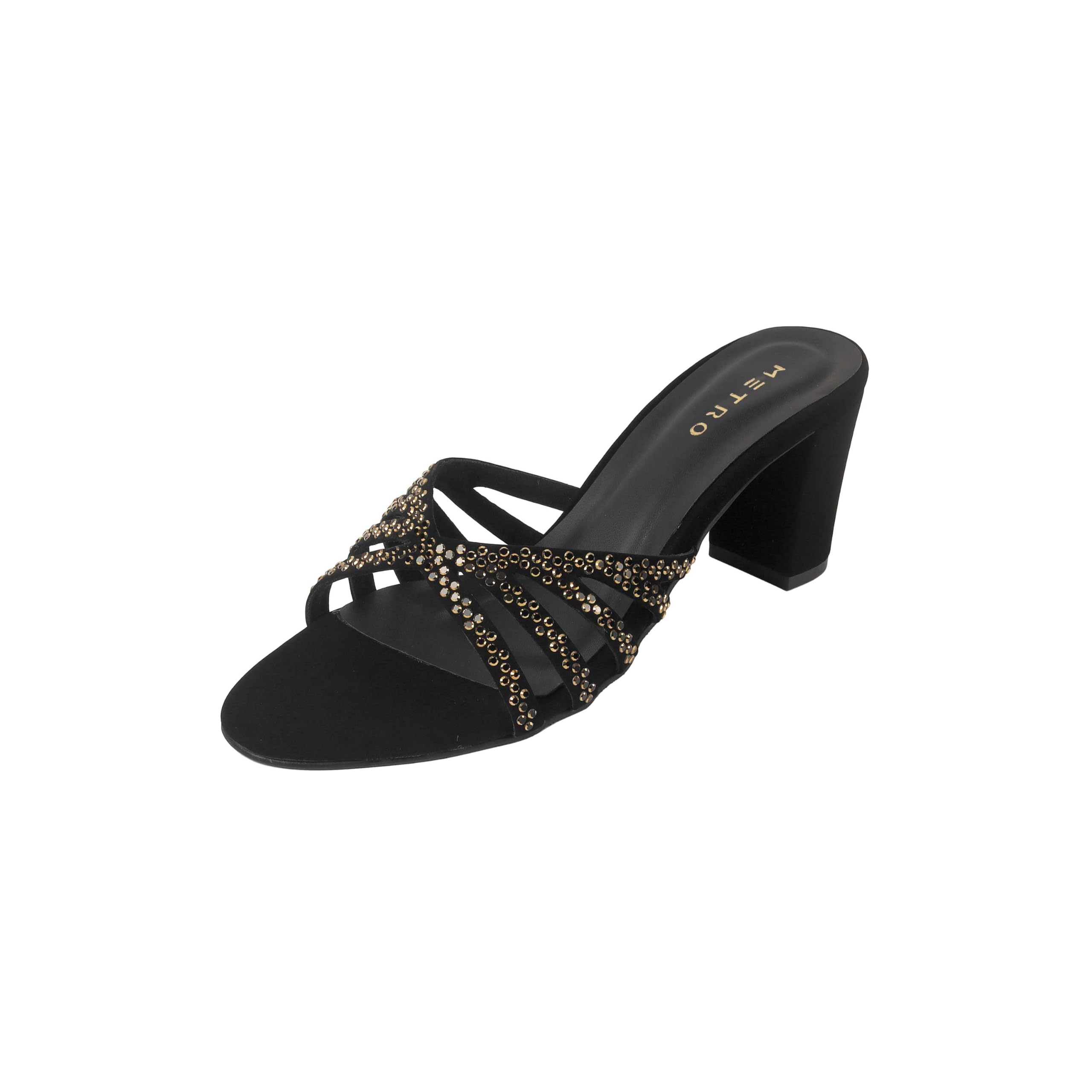 metro Womens Block Heel Slides sandals-picture-49