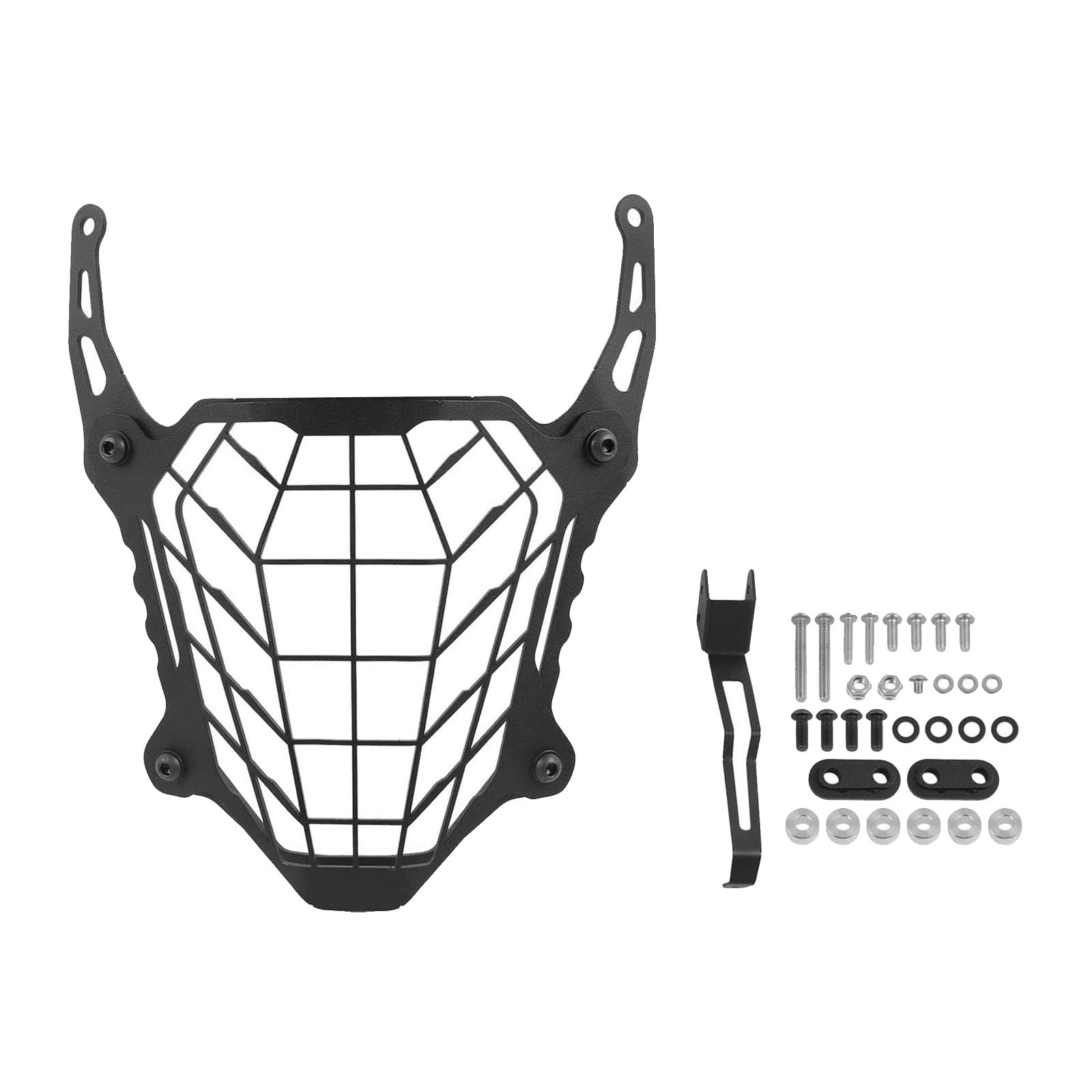 WORLDMOTOP Motorcycle Headlight Grille Mesh Grill Cover Headlight Guard Protector Grill Cover Replacement for Honda NX400 NX500 NX 400 500 2023 2024