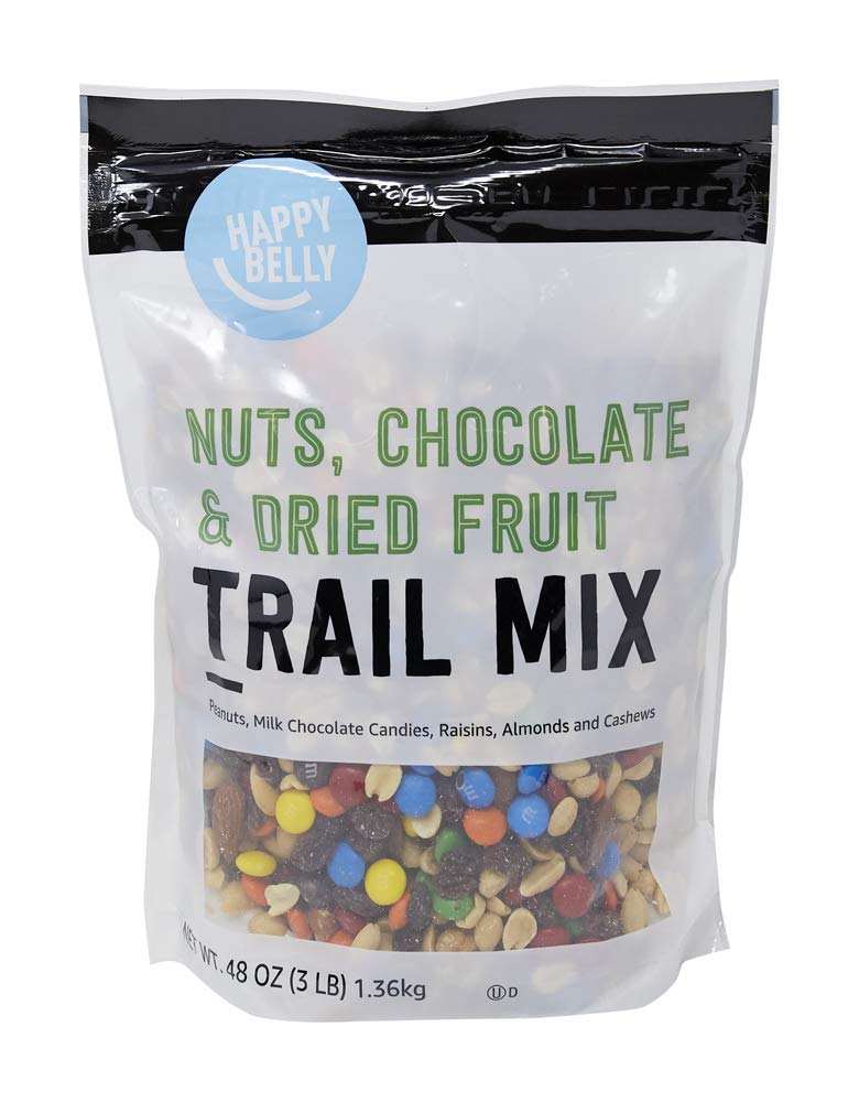 Amazon Brand - Happy Belly Nuts, Chocolate & Dried Fruit, Trail Mix, 3 pound (Pack of 1)