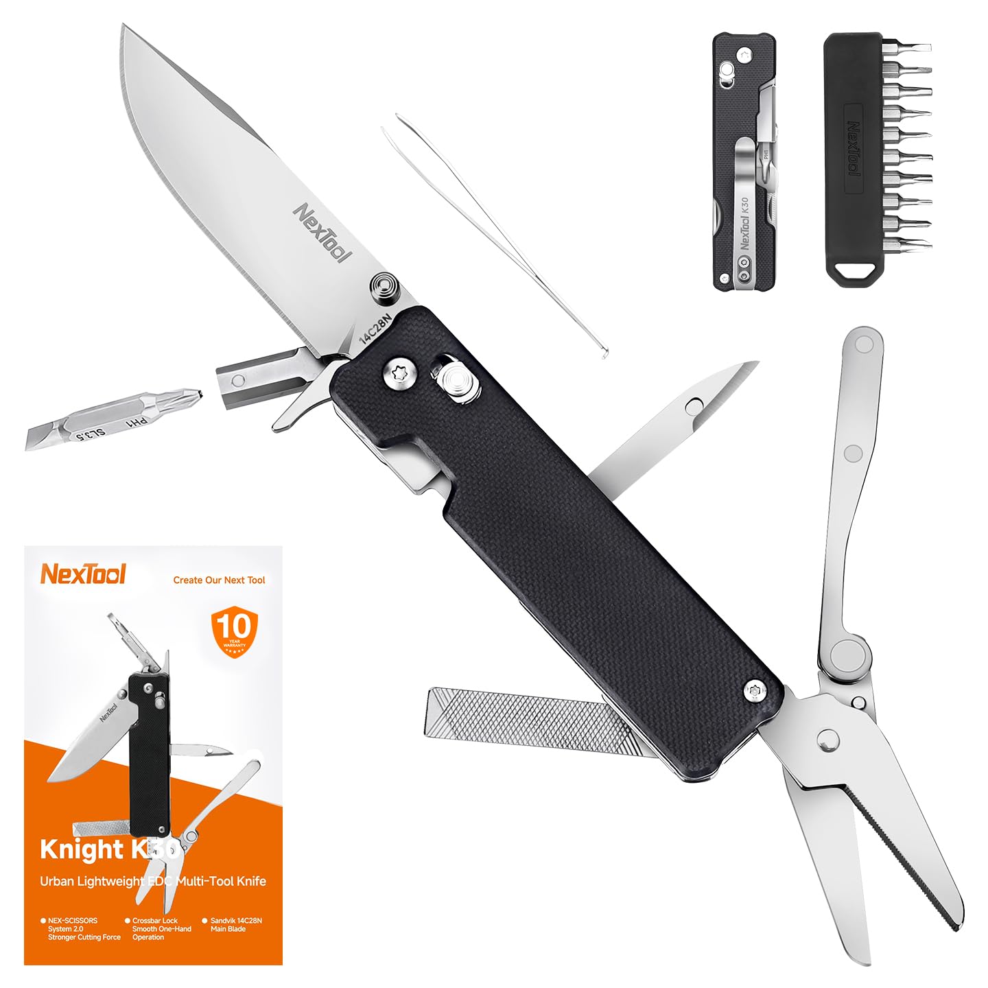 Amazon.com: NexTool Knight K30 Multitool,11-in-1 Pocket Knife