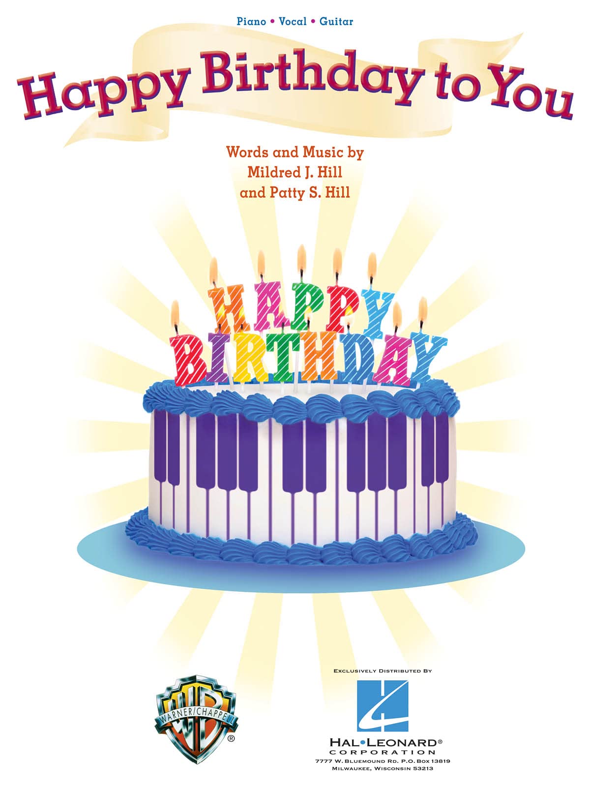 Happy Birthday to You. Piano, Vocal And Guitar.