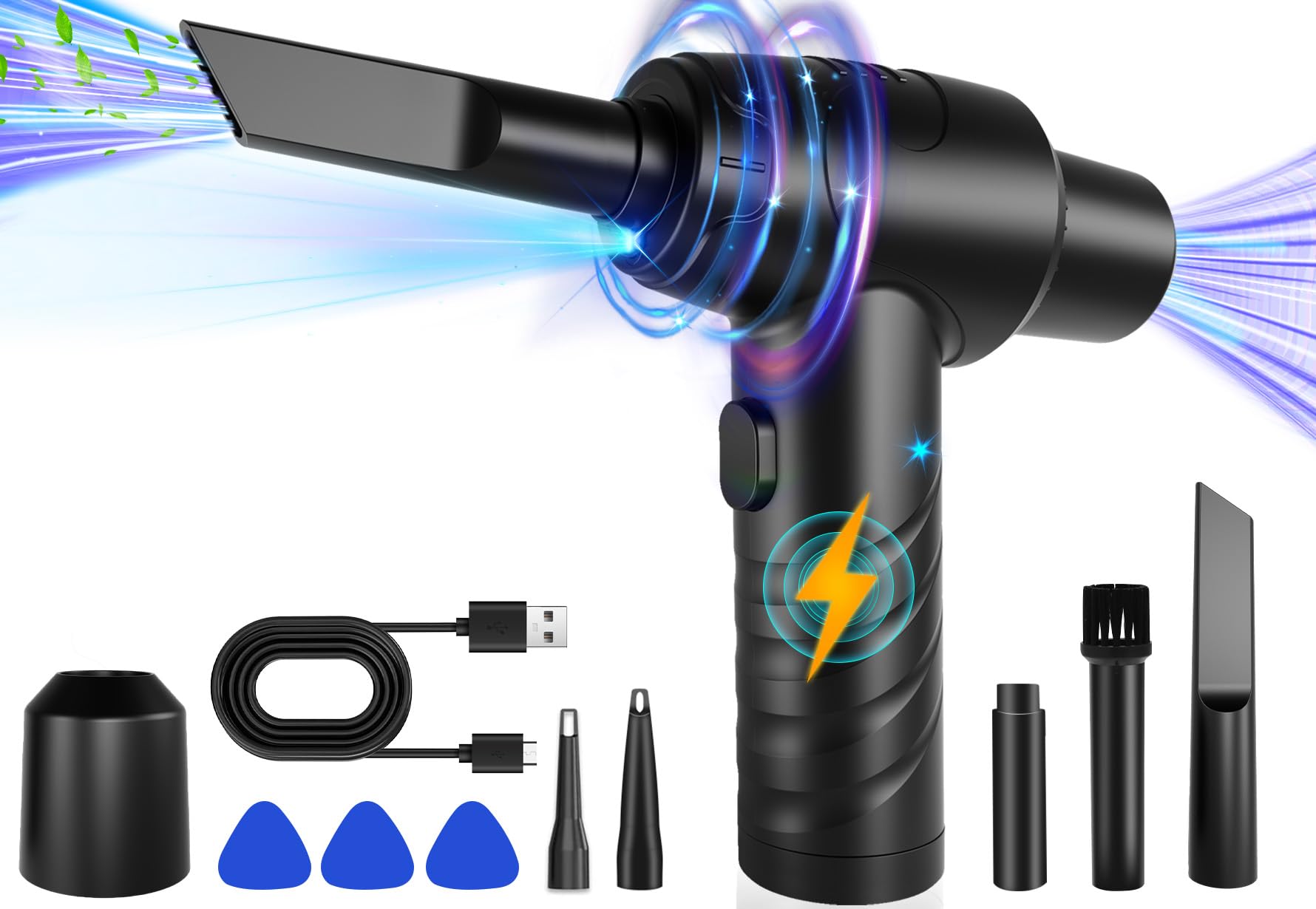 Electric Compressed Air Duster & Vacuum 2 in 1