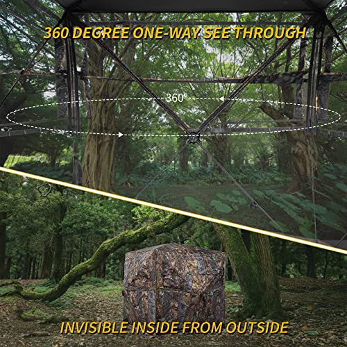 Funhorun HUNTING BLIND 360 DEGREE Hunting Blind 270/360 Degree See Through Ground Blind thumb #1