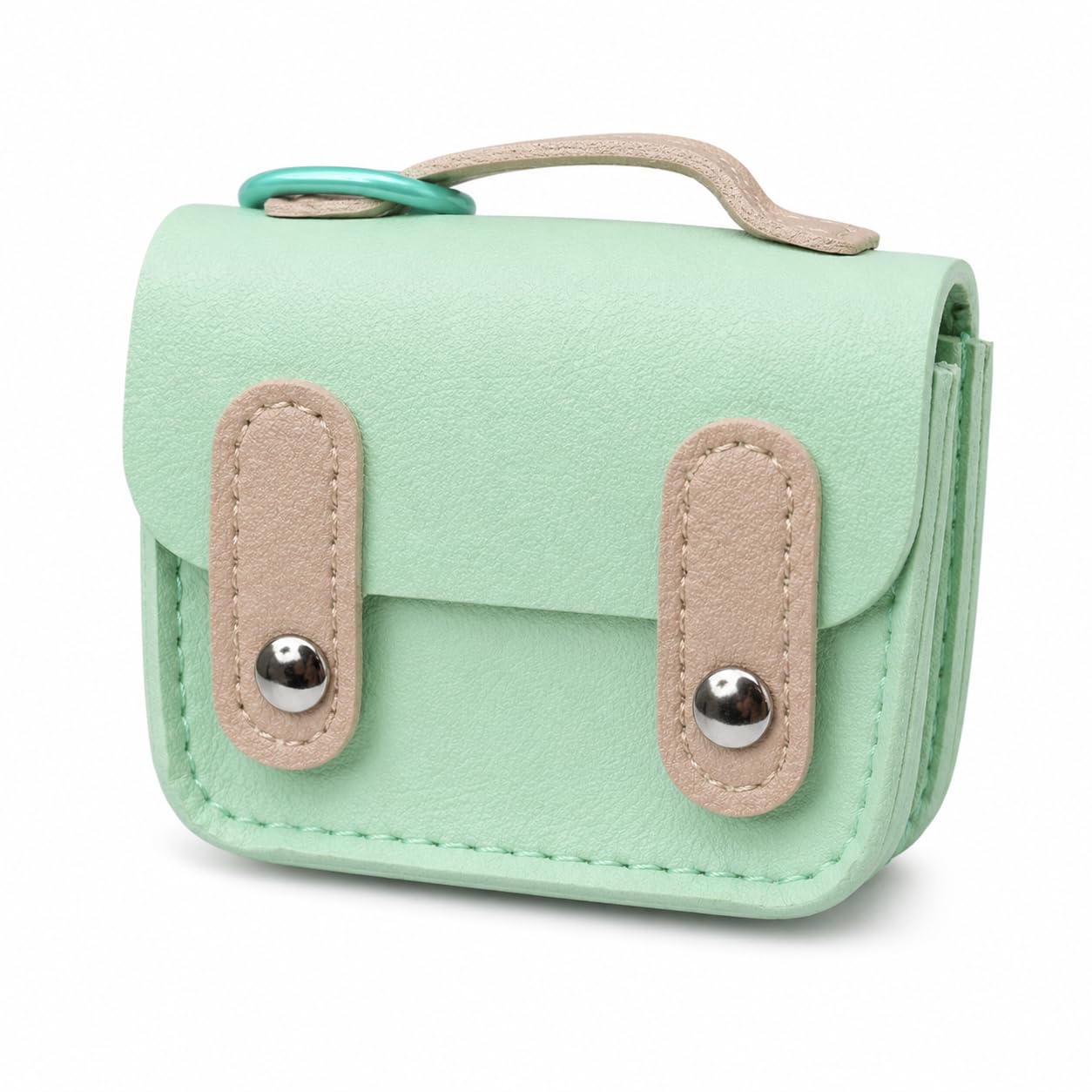 Mini Coin Purse Keychain for Women & Girls, PU Leather Small Coin Pouch, Cute Keychain Wallet, Mini Keyring Purse for Coins, Cash, Earbuds, Lip Balm, Backpack & Handbag Charm-image-34